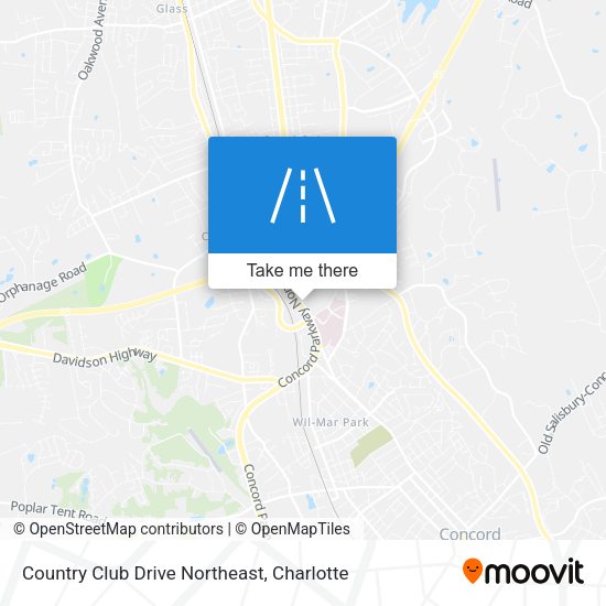 Mapa de Country Club Drive Northeast