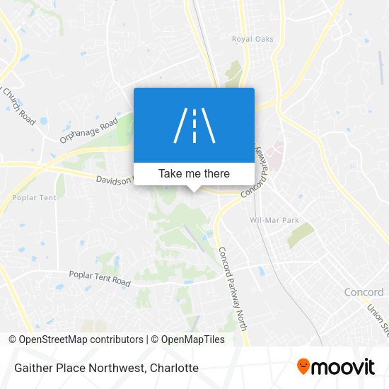 Gaither Place Northwest map