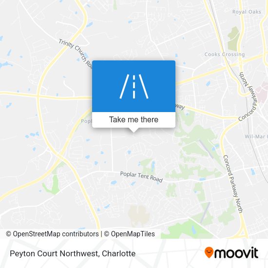 Mapa de Peyton Court Northwest