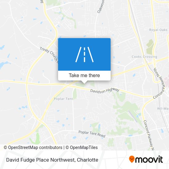 Mapa de David Fudge Place Northwest
