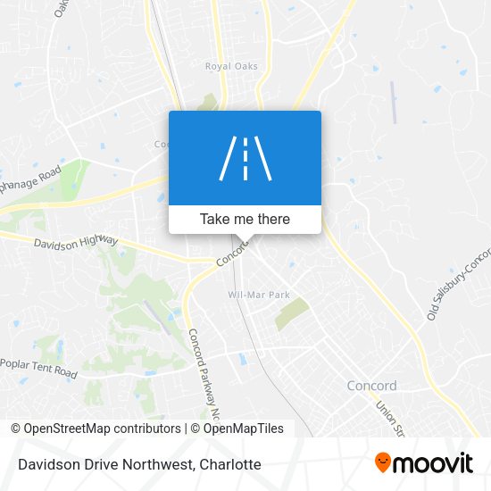 Mapa de Davidson Drive Northwest