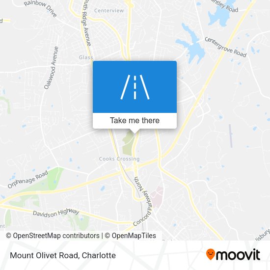 Mount Olivet Road map
