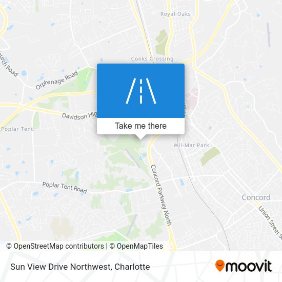Mapa de Sun View Drive Northwest