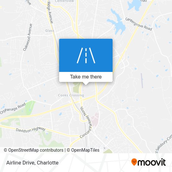 Mapa de Airline Drive