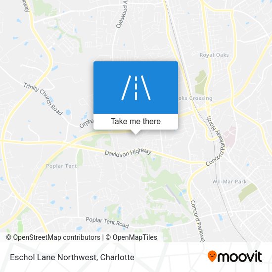 Eschol Lane Northwest map
