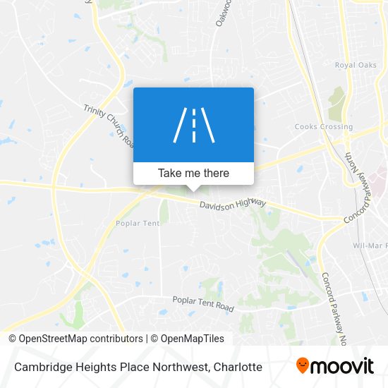 Cambridge Heights Place Northwest map