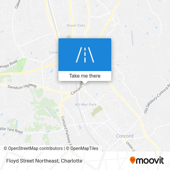Mapa de Floyd Street Northeast