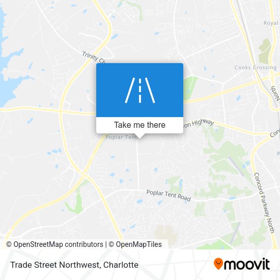 Mapa de Trade Street Northwest