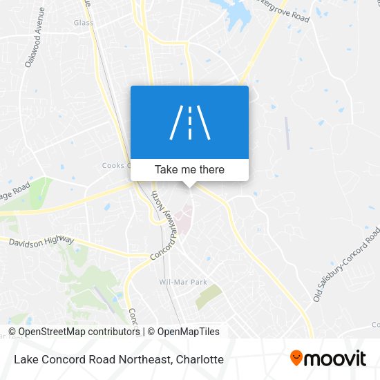 Mapa de Lake Concord Road Northeast
