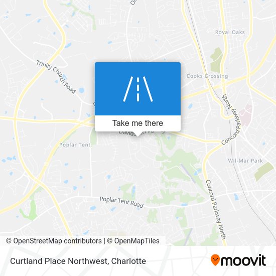 Mapa de Curtland Place Northwest