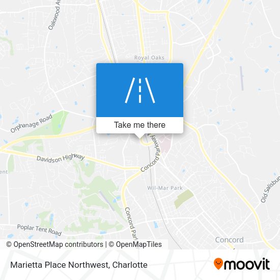 Marietta Place Northwest map
