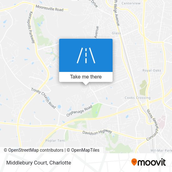Mapa de Middlebury Court
