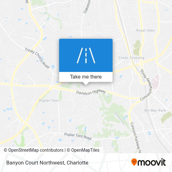 Banyon Court Northwest map