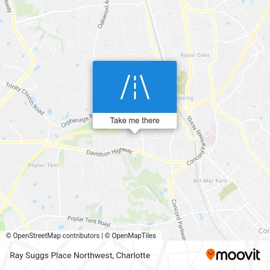 Ray Suggs Place Northwest map
