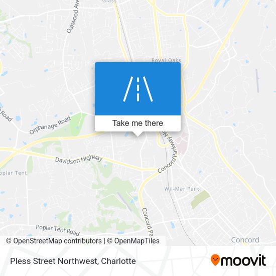 Mapa de Pless Street Northwest