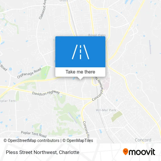 Pless Street Northwest map
