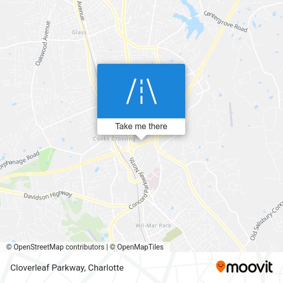 Mapa de Cloverleaf Parkway
