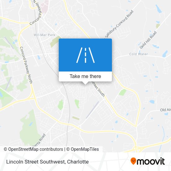 Lincoln Street Southwest map