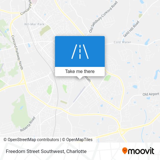 Freedom Street Southwest map