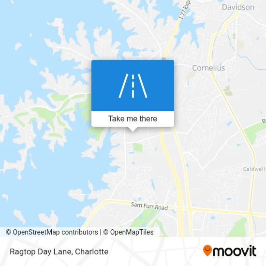 Ragtop Day Lane map