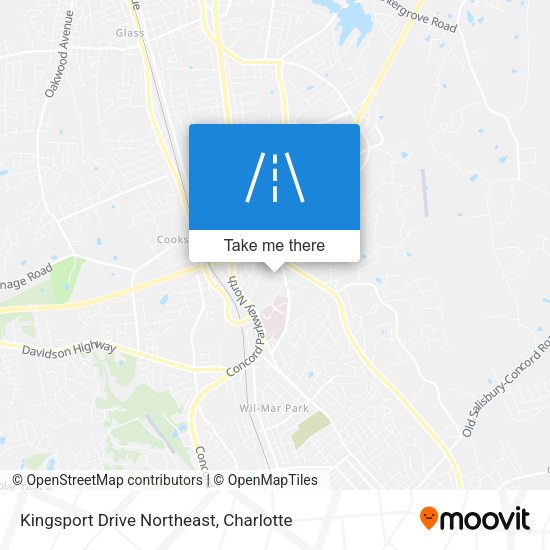 Kingsport Drive Northeast map