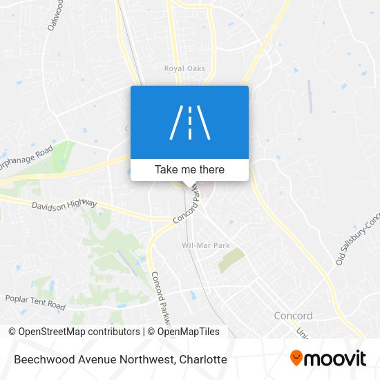 Beechwood Avenue Northwest map