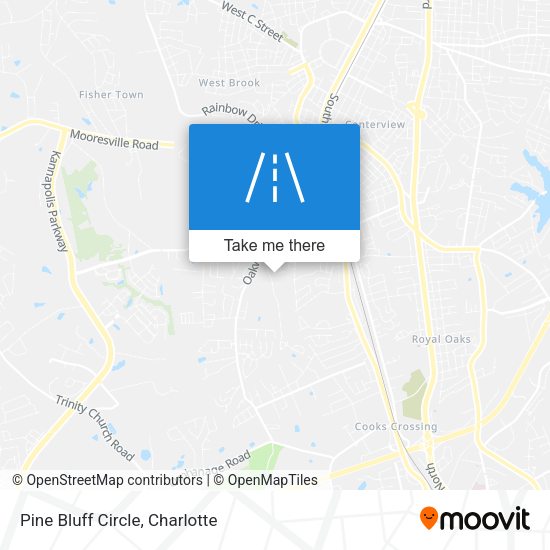 Pine Bluff Circle map