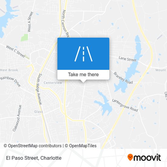 Mapa de El Paso Street