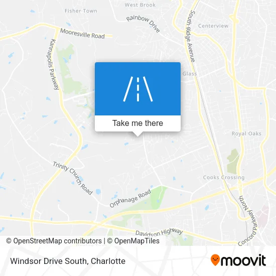 Windsor Drive South map