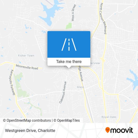Westgreen Drive map