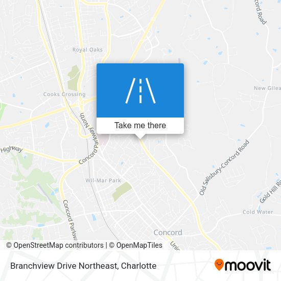 Branchview Drive Northeast map