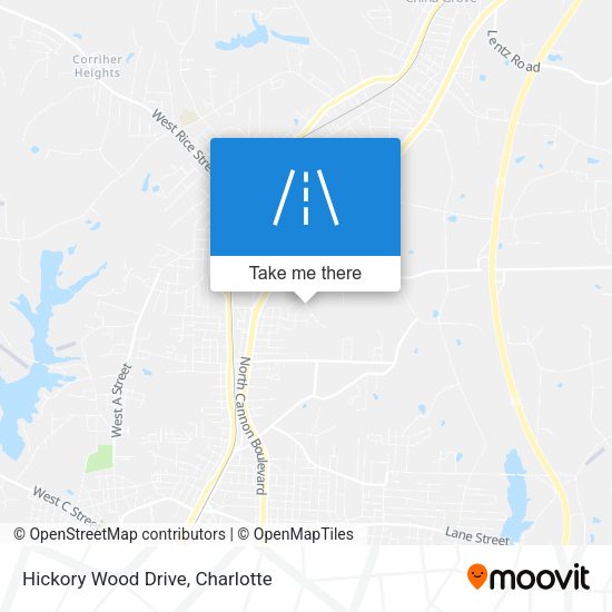 Hickory Wood Drive map