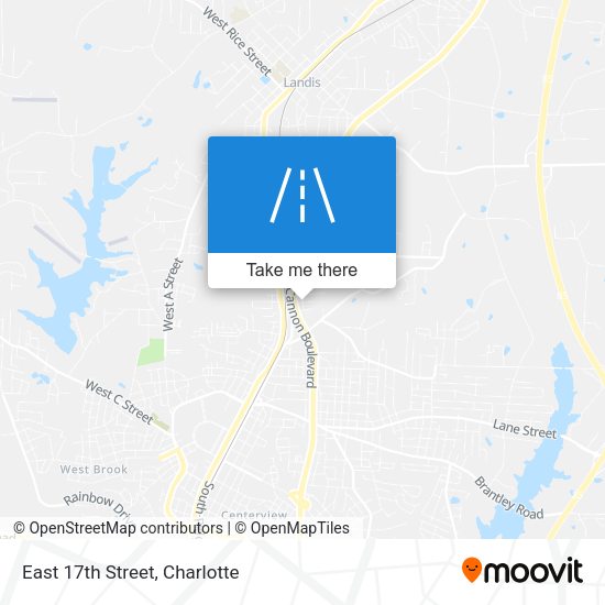 Mapa de East 17th Street