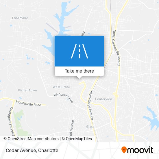 Mapa de Cedar Avenue