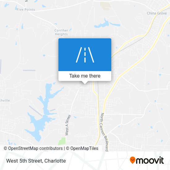 Mapa de West 5th Street