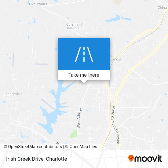 Irish Creek Drive map