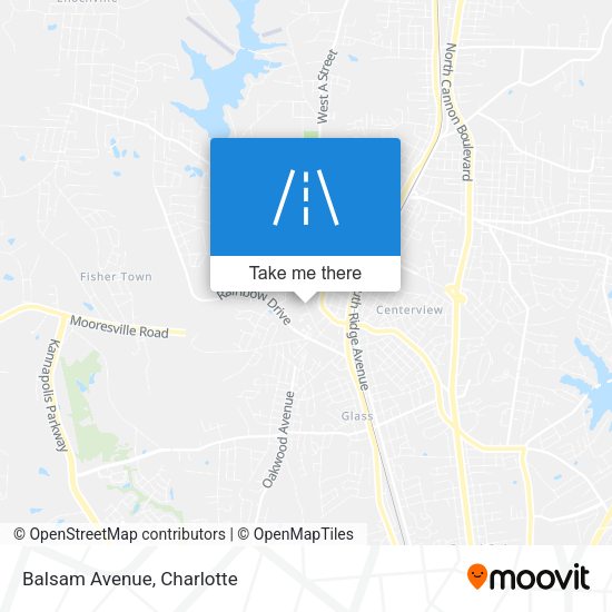 Balsam Avenue map