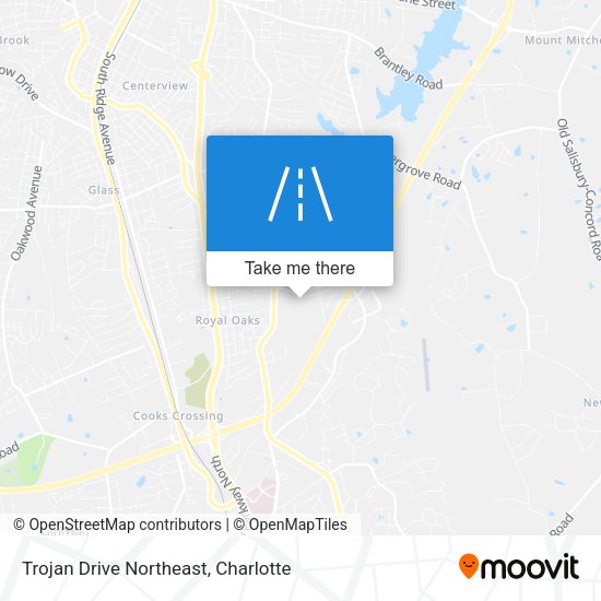 Mapa de Trojan Drive Northeast