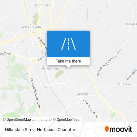 Hillandale Street Northeast map