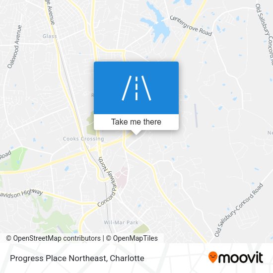 Mapa de Progress Place Northeast