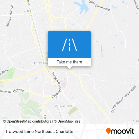 Trotwood Lane Northeast map