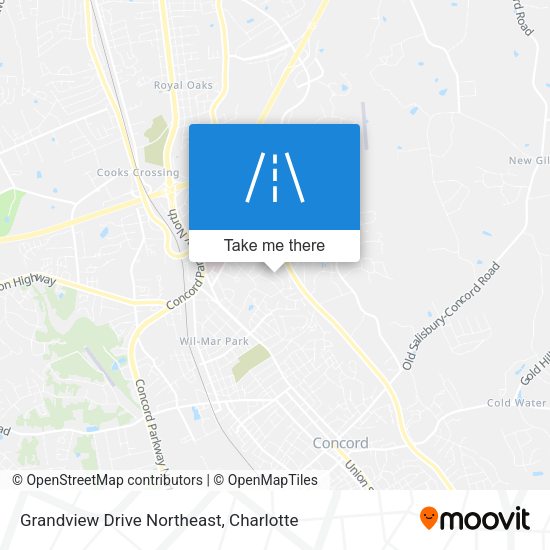 Grandview Drive Northeast map