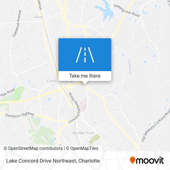 Lake Concord Drive Northeast map