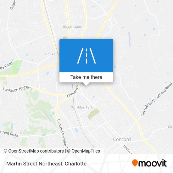 Martin Street Northeast map