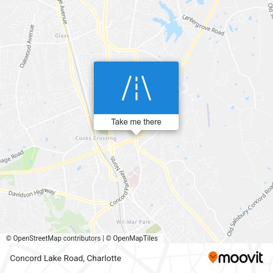 Concord Lake Road map