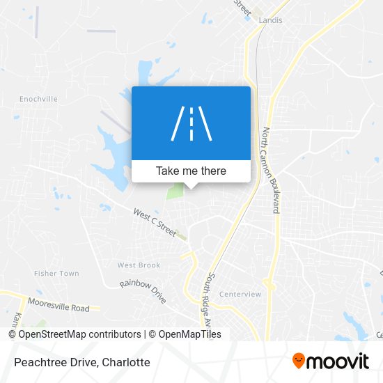 Mapa de Peachtree Drive