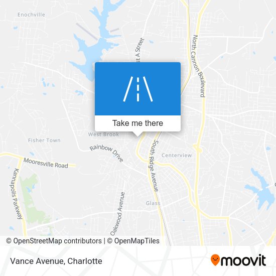 Mapa de Vance Avenue