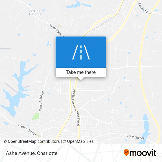 Mapa de Ashe Avenue