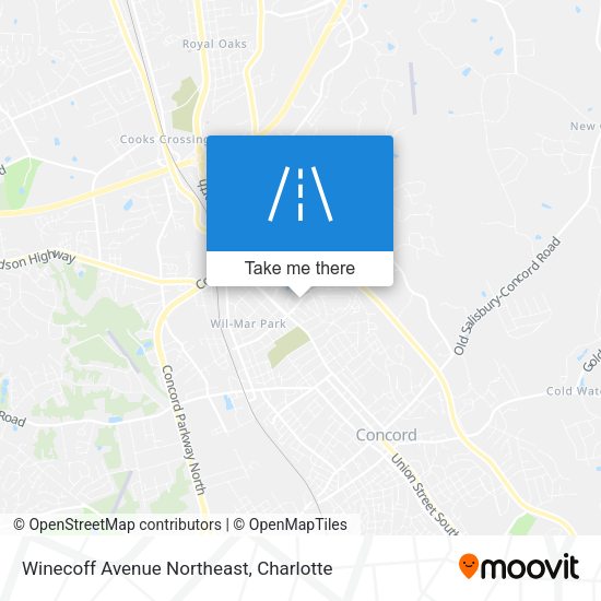 Winecoff Avenue Northeast map