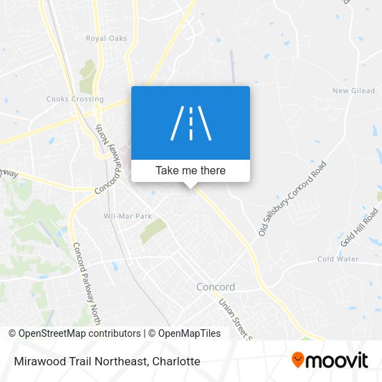 Mirawood Trail Northeast map